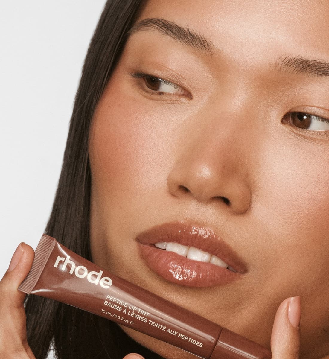anais with peptide lip tint honey mango