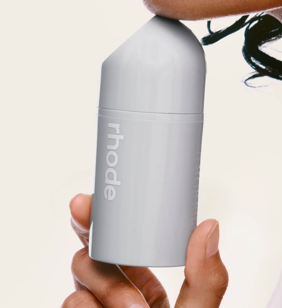 model holding peptide glazing fluid
