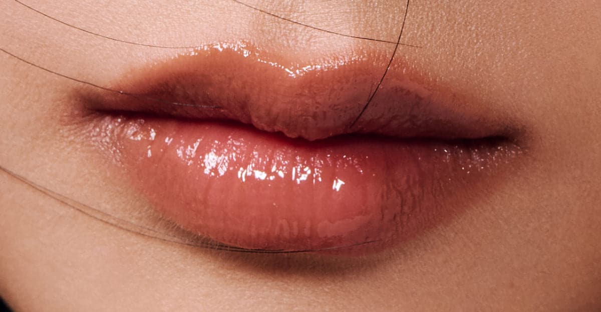 model wears peptide lip tint