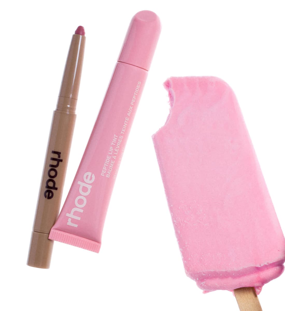 peptide lip shape in press, peptide lip tint in ribbon