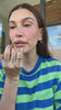 Hailey Bieber wears peptide lip shape