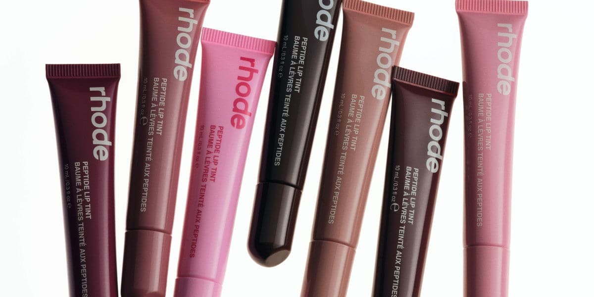 peptide lip tint raspberry jelly, salty tan, jelly bean, espresso, toast, pbj, ribbon