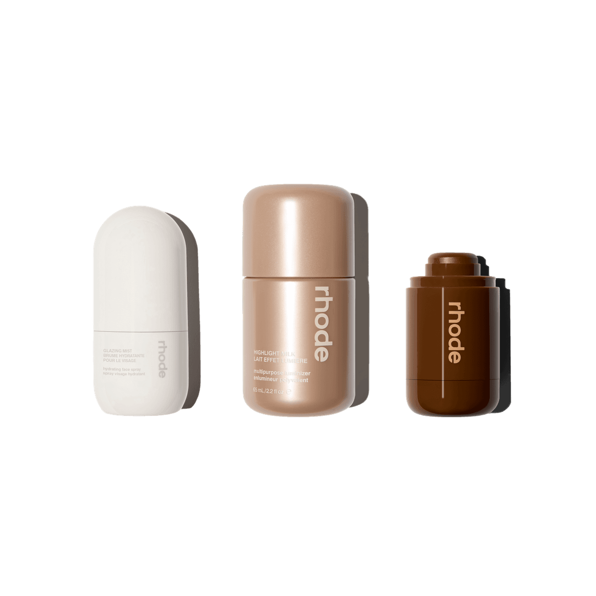 little glazing mist, highlight milk in 02, pocket bronze in shade