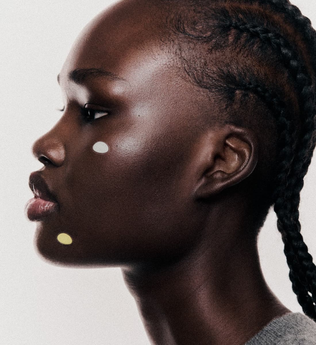 model wears spotwear bubble