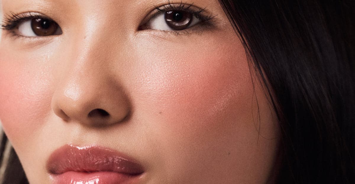 model wears pocket blush in sprinkle
