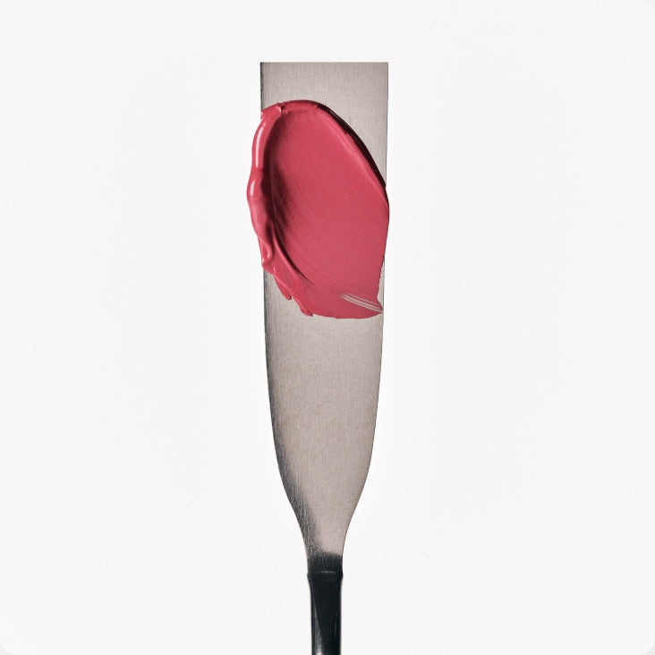 pocket blush teacup swatch on a spatula